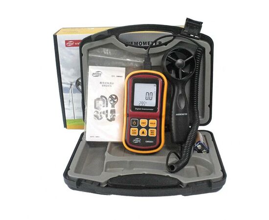 Анемометр Benetech термоанемометр 0,8-45м/с, -10-45C (GM8901), изображение 4 Анемометр Benetech термоанемометр 0,8-45м/с, -10-45C (GM8901), изображение 4