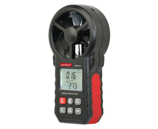 Анемометр Wintact крыльчатый 0,3-30м/с, -10-45°C (WT87A), изображение 3 Анемометр Wintact крыльчатый 0,3-30м/с, -10-45°C (WT87A), изображение 3