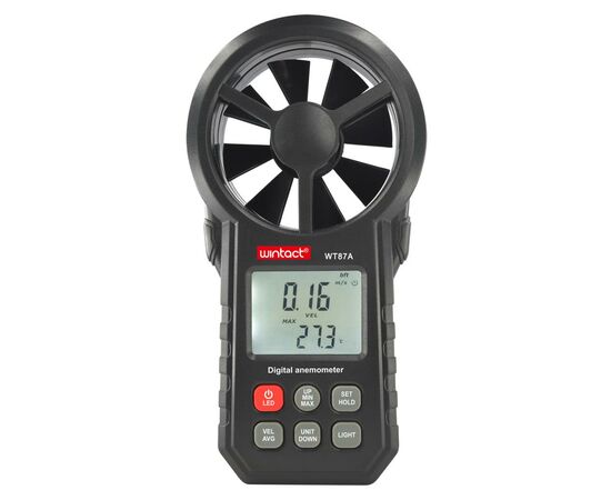 Анемометр Wintact крильчастий 0,3-30м/с, -10-45°C (WT87A)