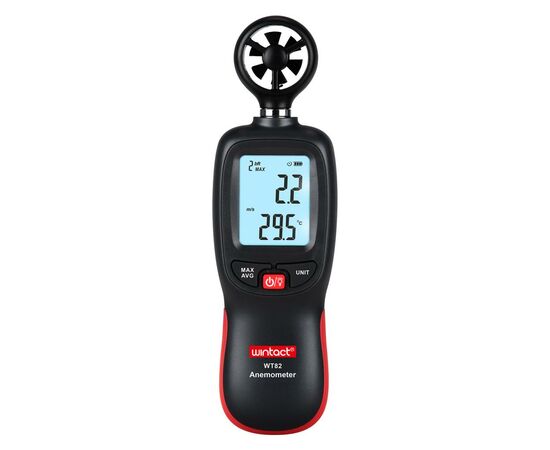 Анемометр Wintact цифровий крильчастий 0,3-30м / с, -10-45°C (WT82)