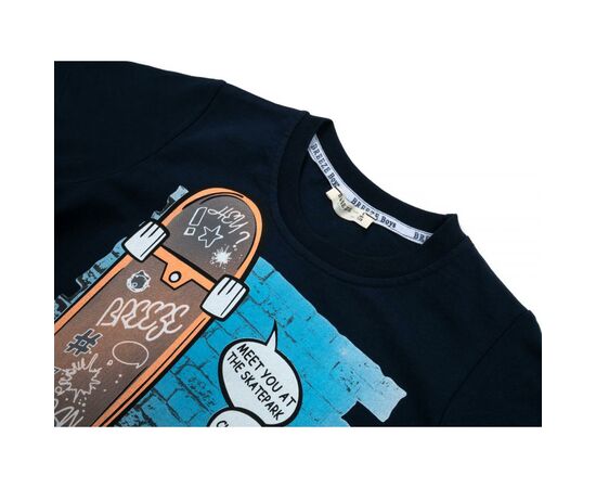 Футболка детская Breeze со скейтом (12363-128B-blue), изображение 3