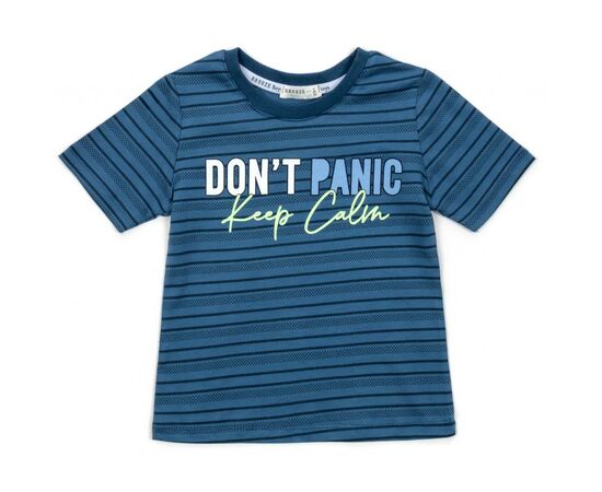Футболка дитяча Breeze "DON’T PANIC" (15688-116B-blue)