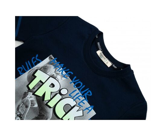 Футболка детская Breeze "TRICK" (15692-140B-blue), изображение 3 Футболка детская Breeze "TRICK" (15692-140B-blue), изображение 3
