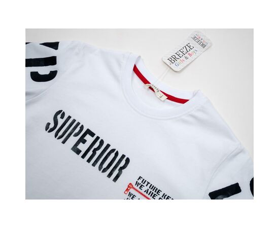 Футболка детская Breeze "SUPERIOR" (13393-152B-white), изображение 3 Футболка детская Breeze "SUPERIOR" (13393-152B-white), изображение 3