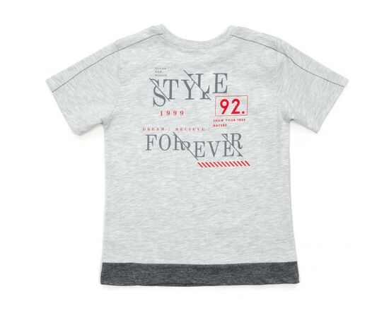 Футболка детская Breeze "STYLE FOREVER" (14535-128B-gray), изображение 2 Футболка детская Breeze "STYLE FOREVER" (14535-128B-gray), изображение 2