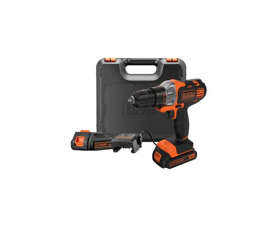 Шуруповерт Black&Decker MT218KB ,2акк. (MT218KB), изображение 3 Шуруповерт Black&Decker MT218KB ,2акк. (MT218KB), изображение 3