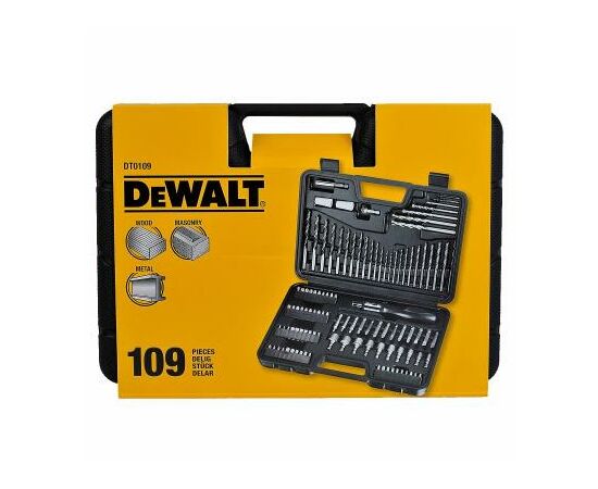Набор сверл и бит DeWALT 109 предм. (DT0109), изображение 2 Набор сверл и бит DeWALT 109 предм. (DT0109), изображение 2