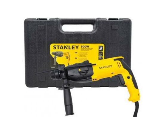 Перфоратор Stanley SDS-Plus, 800 Вт, 3.4Дж, 0-1150об/мин. (SHR263K), изображение 5 Перфоратор Stanley SDS-Plus, 800 Вт, 3.4Дж, 0-1150об/мин. (SHR263K), изображение 5