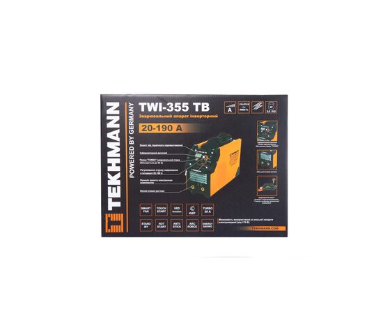 Сварочный аппарат Tekhmann TWI-355 TB (847861), изображение 8 Сварочный аппарат Tekhmann TWI-355 TB (847861), изображение 8