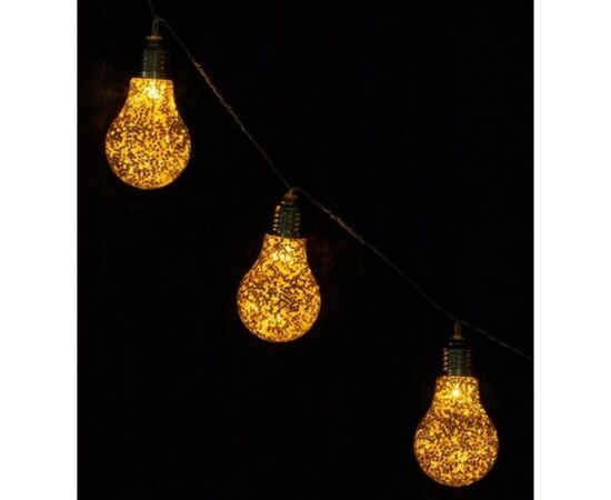 Гирлянда Luca Lighting лампочки золотистые 2, 1 м (8718861323900), изображение 2 Гирлянда Luca Lighting лампочки золотистые 2, 1 м (8718861323900), изображение 2