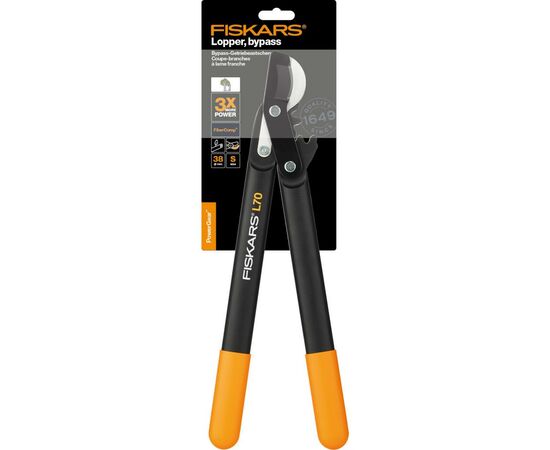 Секатор Fiskars плоскостной усиленный с крюком PowerGear S L70 (1002104), изображение 2 Секатор Fiskars плоскостной усиленный с крюком PowerGear S L70 (1002104), изображение 2