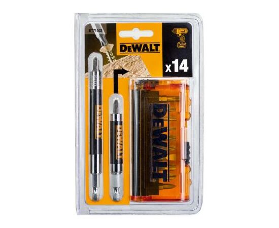 Набор бит DeWALT бит, магнит. держателей, 14 предм. (DT71502), изображение 4 Набор бит DeWALT бит, магнит. держателей, 14 предм. (DT71502), изображение 4