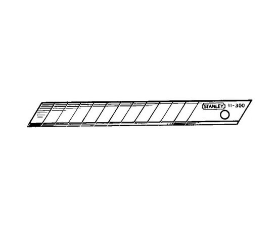 Лезвие Stanley 9 мм, 10 шт. (1-11-300), изображение 2 Лезвие Stanley 9 мм, 10 шт. (1-11-300), изображение 2
