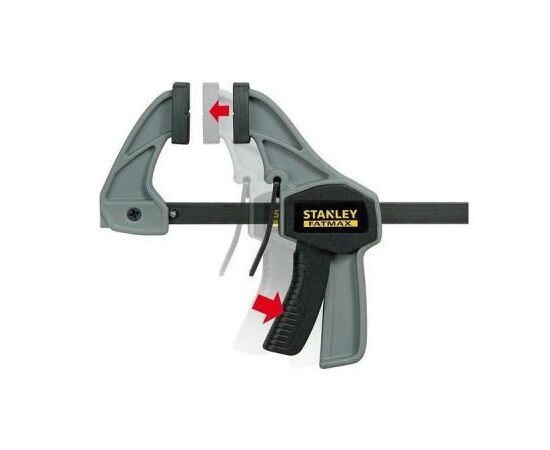 Струбцина Stanley FatMax М триггерная, сжатие 150мм, 45кг. (FMHT0-83232), изображение 2 Струбцина Stanley FatMax М триггерная, сжатие 150мм, 45кг. (FMHT0-83232), изображение 2
