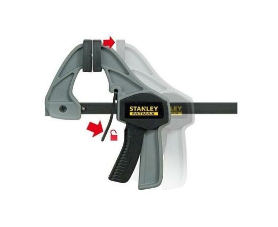 Струбцина Stanley FatMax М триггерная, сжатие 150мм, 45кг. (FMHT0-83232), изображение 3 Струбцина Stanley FatMax М триггерная, сжатие 150мм, 45кг. (FMHT0-83232), изображение 3