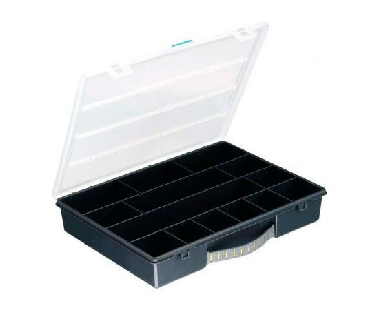 Ящик для инструментов Stanley 160, 14 отделений (340х260х57мм) (1-92-761), изображение 4 Ящик для инструментов Stanley 160, 14 отделений (340х260х57мм) (1-92-761), изображение 4