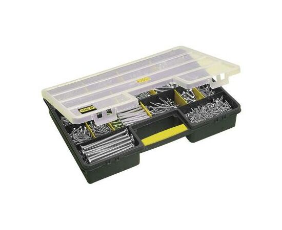 Ящик для инструментов Stanley 199, 25 отделений (457х330х81мм) (1-92-762), изображение 2 Ящик для инструментов Stanley 199, 25 отделений (457х330х81мм) (1-92-762), изображение 2
