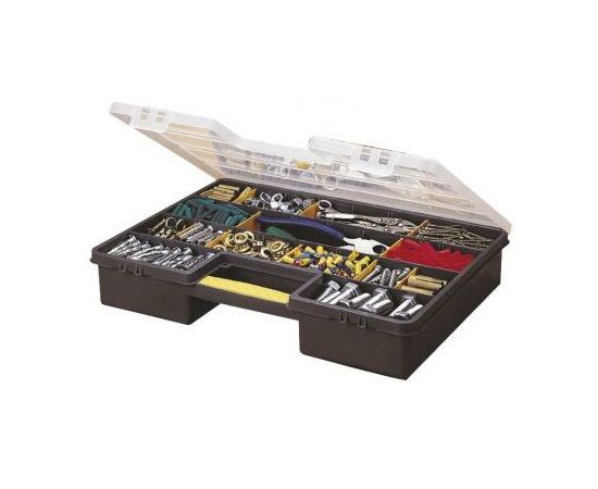 Ящик для инструментов Stanley 199, 25 отделений (457х330х81мм) (1-92-762), изображение 4 Ящик для инструментов Stanley 199, 25 отделений (457х330х81мм) (1-92-762), изображение 4