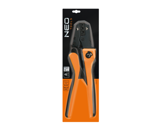 Клещи Neo Tools для обтискання кабельних наконечникiв 22-12AWG (01-502), изображение 2 Клещи Neo Tools для обтискання кабельних наконечникiв 22-12AWG (01-502), изображение 2
