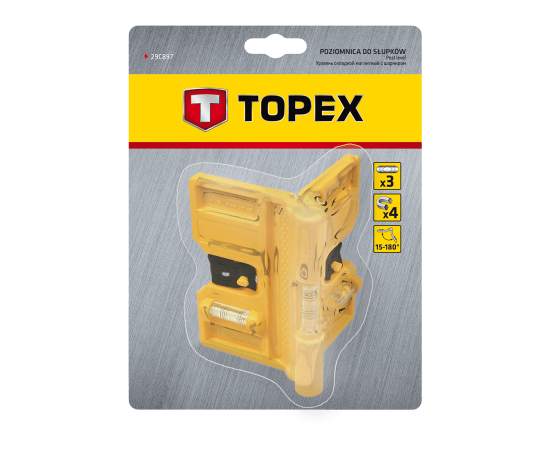 Уровень Topex сложный магнитный с шарниром (29C897), изображение 2