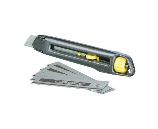 Нож монтажный Stanley выдвижное лезвие шириной 9мм, длина ножа 135мм (0-10-095), изображение 2