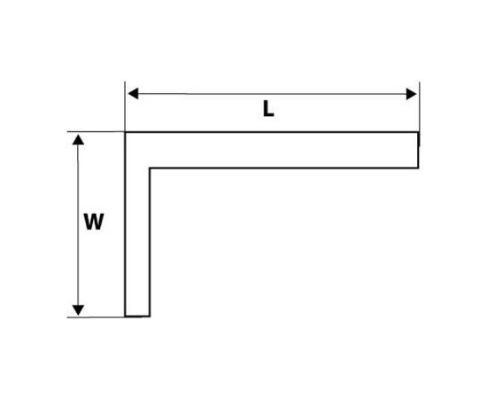 Косинець Topex угольник 600 мм х 400 мм (30C326), зображення 2 Косинець Topex угольник 600 мм х 400 мм (30C326), зображення 2