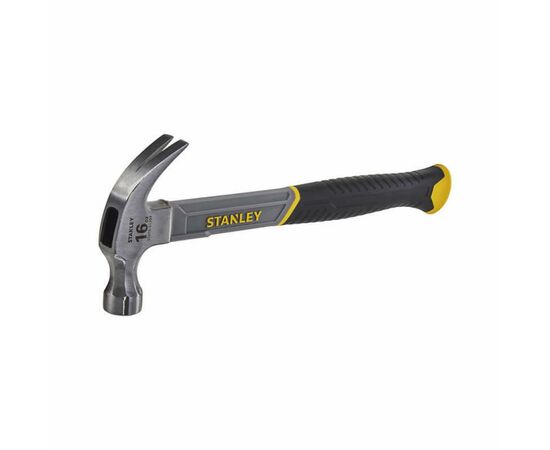 Молоток Stanley 450г с загнутым гвоздодером (STHT0-51309), изображение 2 Молоток Stanley 450г с загнутым гвоздодером (STHT0-51309), изображение 2