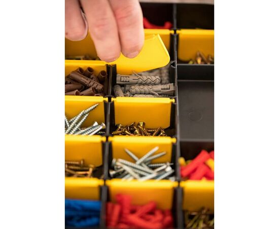 Ящик для инструментов Stanley касетница 21 х 11,5 х 3,5 см 17 отсеков (STST81680-1), изображение 2 Ящик для инструментов Stanley касетница 21 х 11,5 х 3,5 см 17 отсеков (STST81680-1), изображение 2