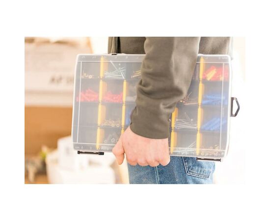 Ящик для инструментов Stanley касетница 21 х 11,5 х 3,5 см 17 отсеков (STST81680-1), изображение 6 Ящик для инструментов Stanley касетница 21 х 11,5 х 3,5 см 17 отсеков (STST81680-1), изображение 6