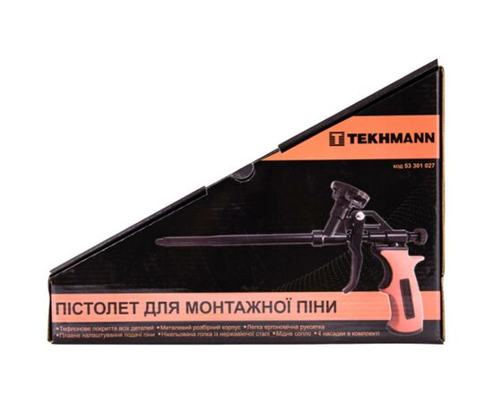 Пістолет для монтажної піни Tekhmann тефлон 350 мм (53301041), зображення 2