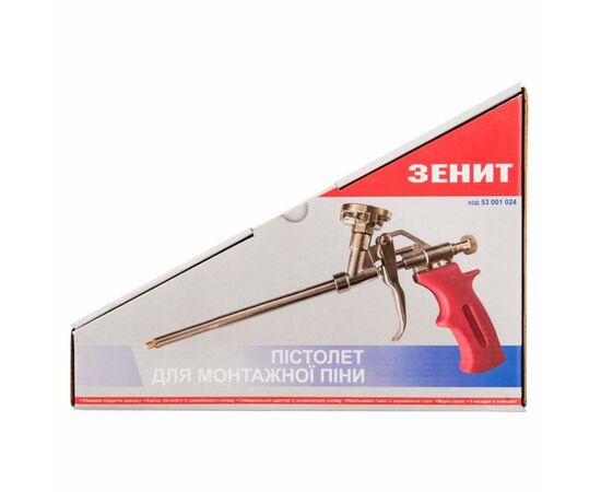 Пістолет для монтажної піни Зеніт алюмінівий 320 мм (53001024), зображення 2 Пістолет для монтажної піни Зеніт алюмінівий 320 мм (53001024), зображення 2