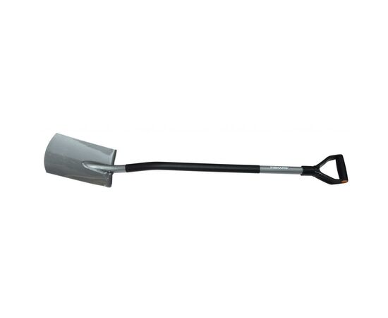 Лопата Fiskars садовая прямая с закругленным лезвием Ergonomic (1001411), изображение 2 Лопата Fiskars садовая прямая с закругленным лезвием Ergonomic (1001411), изображение 2