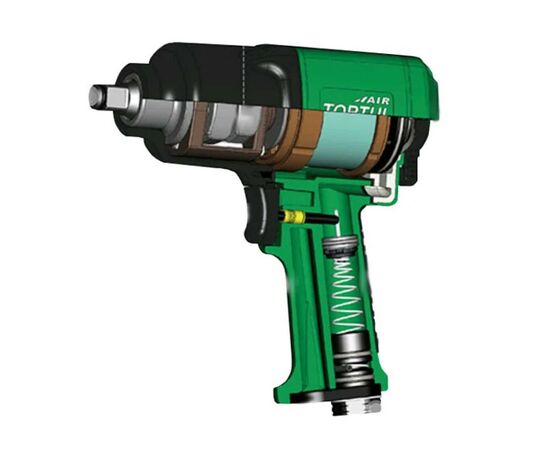 Гайковерт Toptul пневмо 1/2" 1356N/m 9500об/мин (KAAC1610), изображение 2 Гайковерт Toptul пневмо 1/2" 1356N/m 9500об/мин (KAAC1610), изображение 2