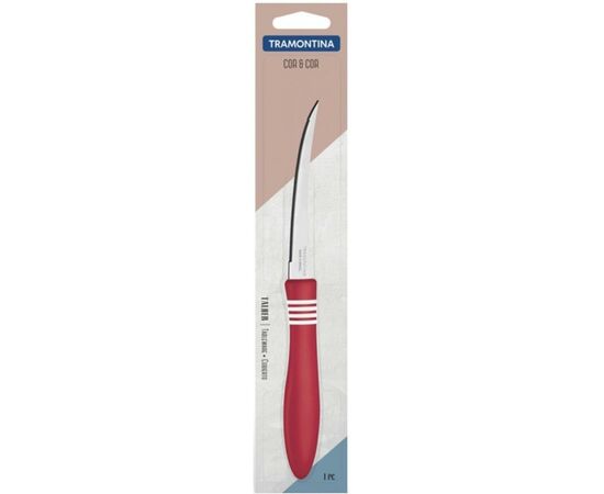 Кухонный нож Tramontina COR & COR для томатов 127 мм Red (23462/175), изображение 2 Кухонный нож Tramontina COR & COR для томатов 127 мм Red (23462/175), изображение 2