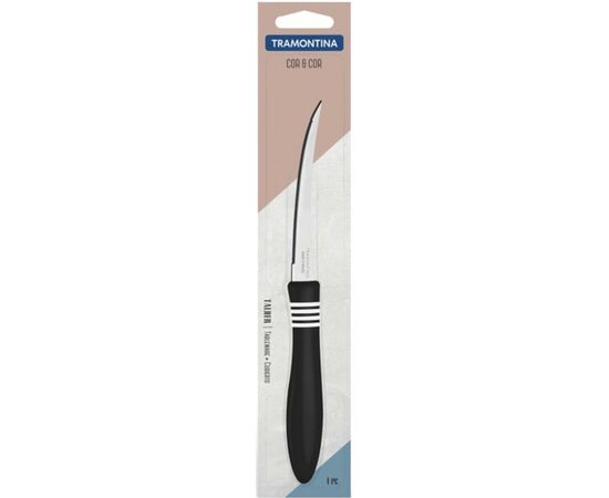 Кухонный нож Tramontina COR & COR для томатов 127 мм Black (23462/105), изображение 2 Кухонный нож Tramontina COR & COR для томатов 127 мм Black (23462/105), изображение 2