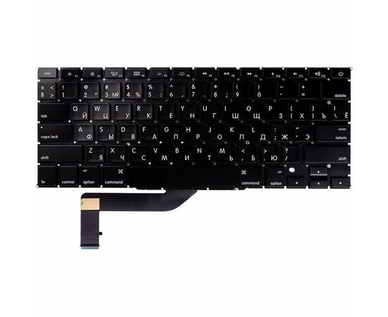 Клавіатура ноутбука Apple MacBook Pro Retina 15" 1398 черн (KB310721)