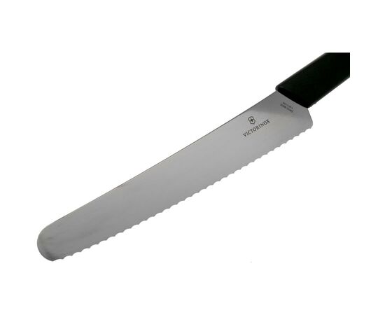 Кухонный нож Victorinox SwissModern Bread and Pastry Knife 22 см Black (6.9073.22WB), изображение 3 Кухонный нож Victorinox SwissModern Bread and Pastry Knife 22 см Black (6.9073.22WB), изображение 3