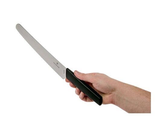Кухонный нож Victorinox SwissModern Bread and Pastry Knife 22 см Black (6.9073.22WB), изображение 6 Кухонный нож Victorinox SwissModern Bread and Pastry Knife 22 см Black (6.9073.22WB), изображение 6