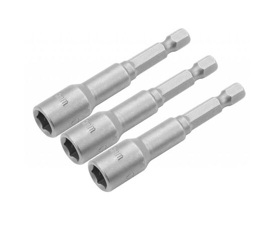 Головка магнітна Tolsen 13 мм 1/4"х65 мм 3 шт (77848)