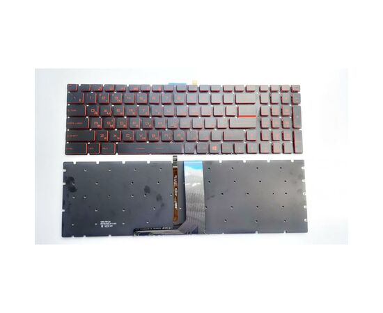 Клавиатура ноутбука MSI GE62, GE72, GS60, GS70, GT72, WS60 черная с подсветкой UA/RU (A46103)
