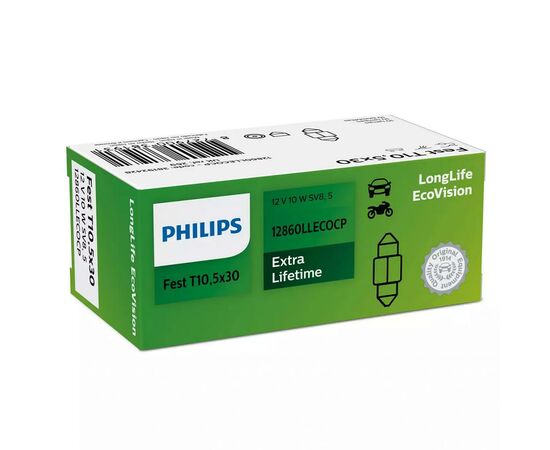 Автолампа Philips 10W (12860 LLECO CP)