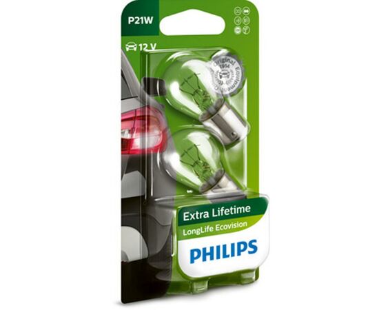 Автолампа Philips 21W (12498 LLECO B2)