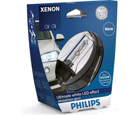Автолампа Philips ксенонова (85415 WHV2 S1)