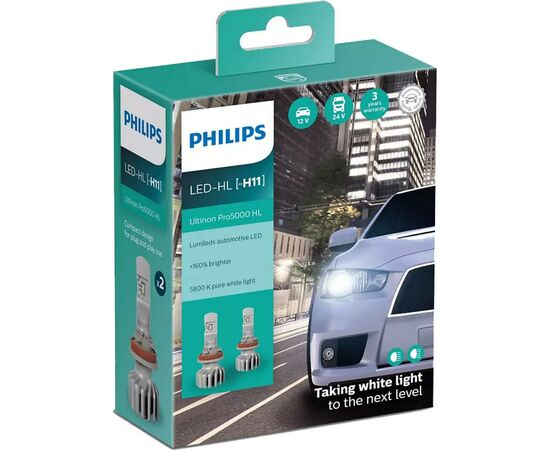 Автолампа Philips світлодіодна (11362U50CWX2)