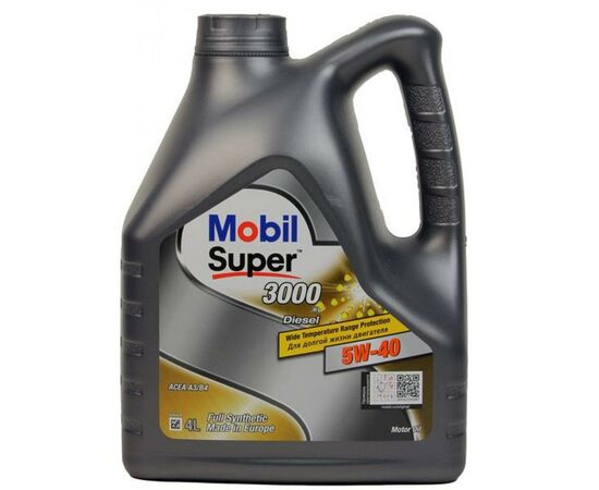 Моторное масло Mobil SUPER 3000 DIESEL 5W40 4л (MB 5W40 3000 DIE 4L)
