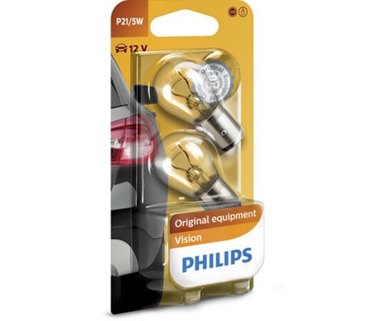Автолампа Philips 21/5W (12499 B2), изображение 2 Автолампа Philips 21/5W (12499 B2), изображение 2