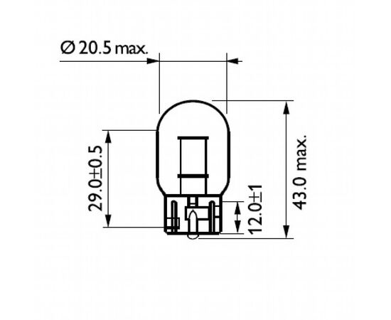 Автолампа Philips 21W (12071 B2), изображение 3 Автолампа Philips 21W (12071 B2), изображение 3