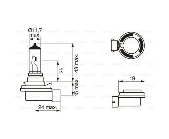 Автолампа Bosch галогенова 35W (1 987 302 081), изображение 5 Автолампа Bosch галогенова 35W (1 987 302 081), изображение 5