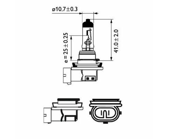 Автолампа Philips галогенова 35W (12360 B1), зображення 3