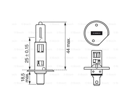 Автолампа Bosch галогенова 55W (1 987 302 801), изображение 5 Автолампа Bosch галогенова 55W (1 987 302 801), изображение 5
